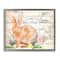Stupell Industries Spring Floral Happy Easter Bunny Floater Framed Art